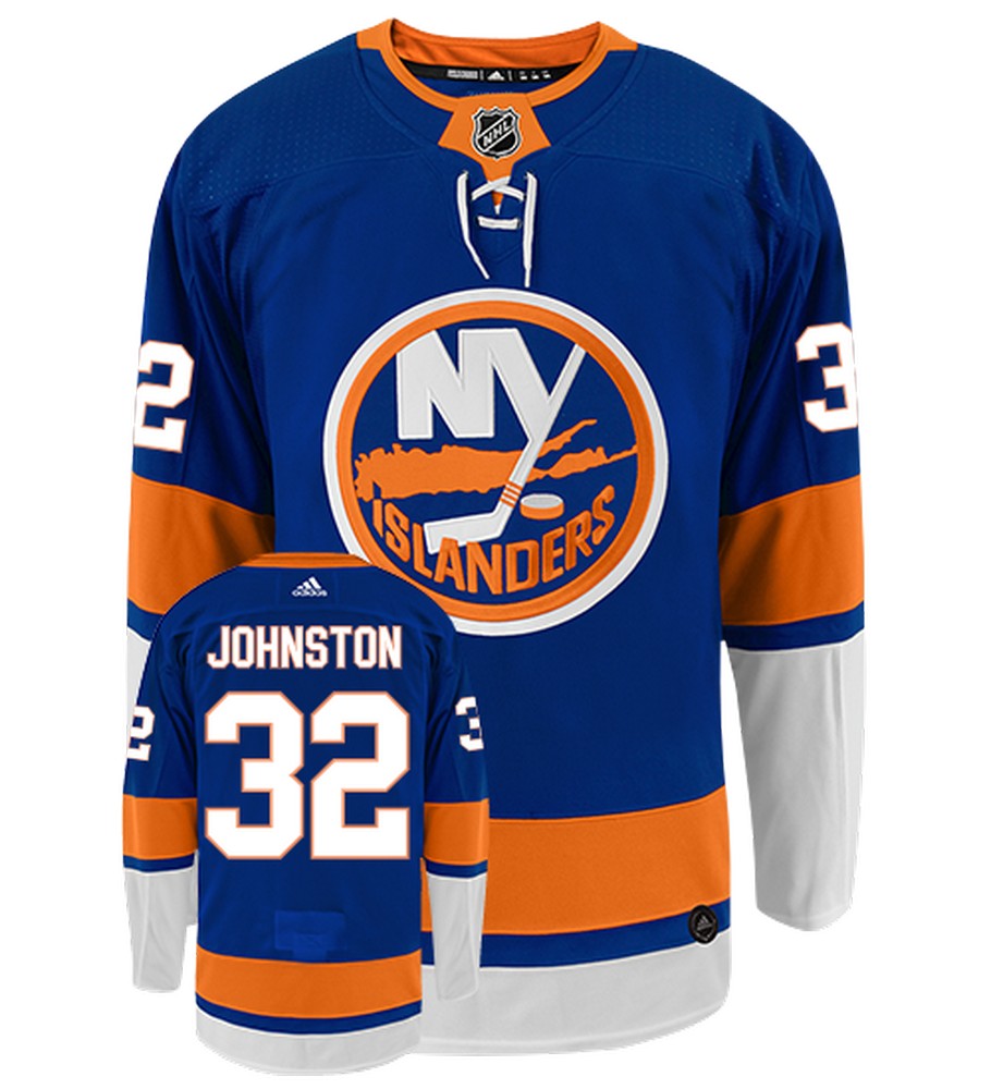 Ross Johnston New York Islanders Adidas Authentic Home NHL Jersey