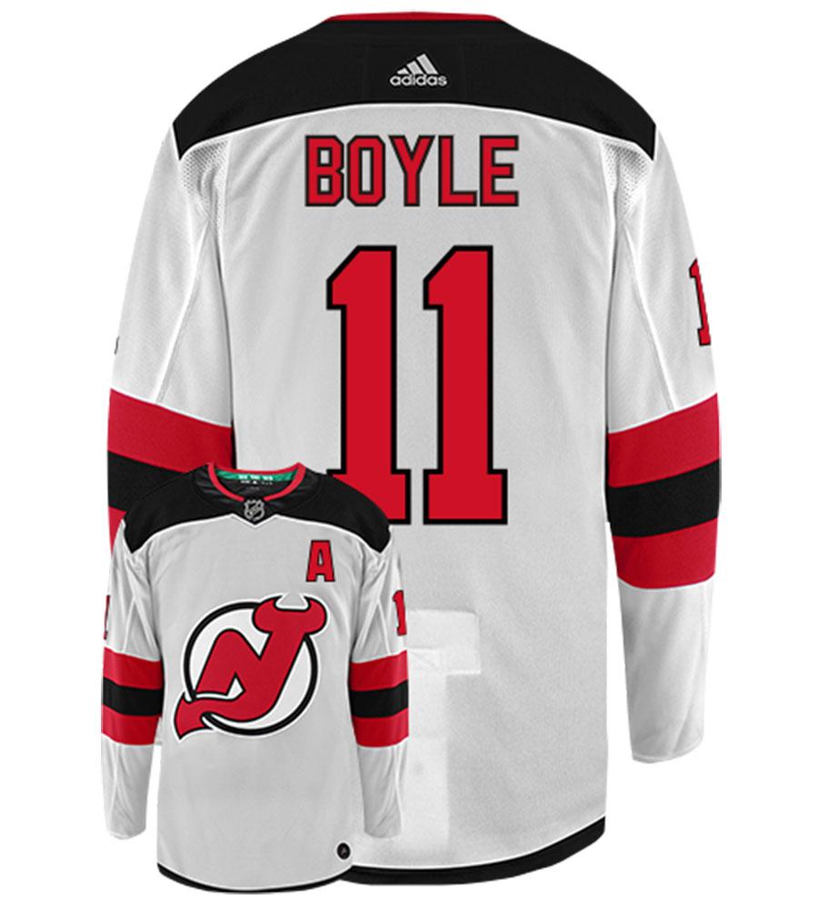 Brian Boyle New Jersey Devils Adidas Authentic Away NHL Hockey Jersey