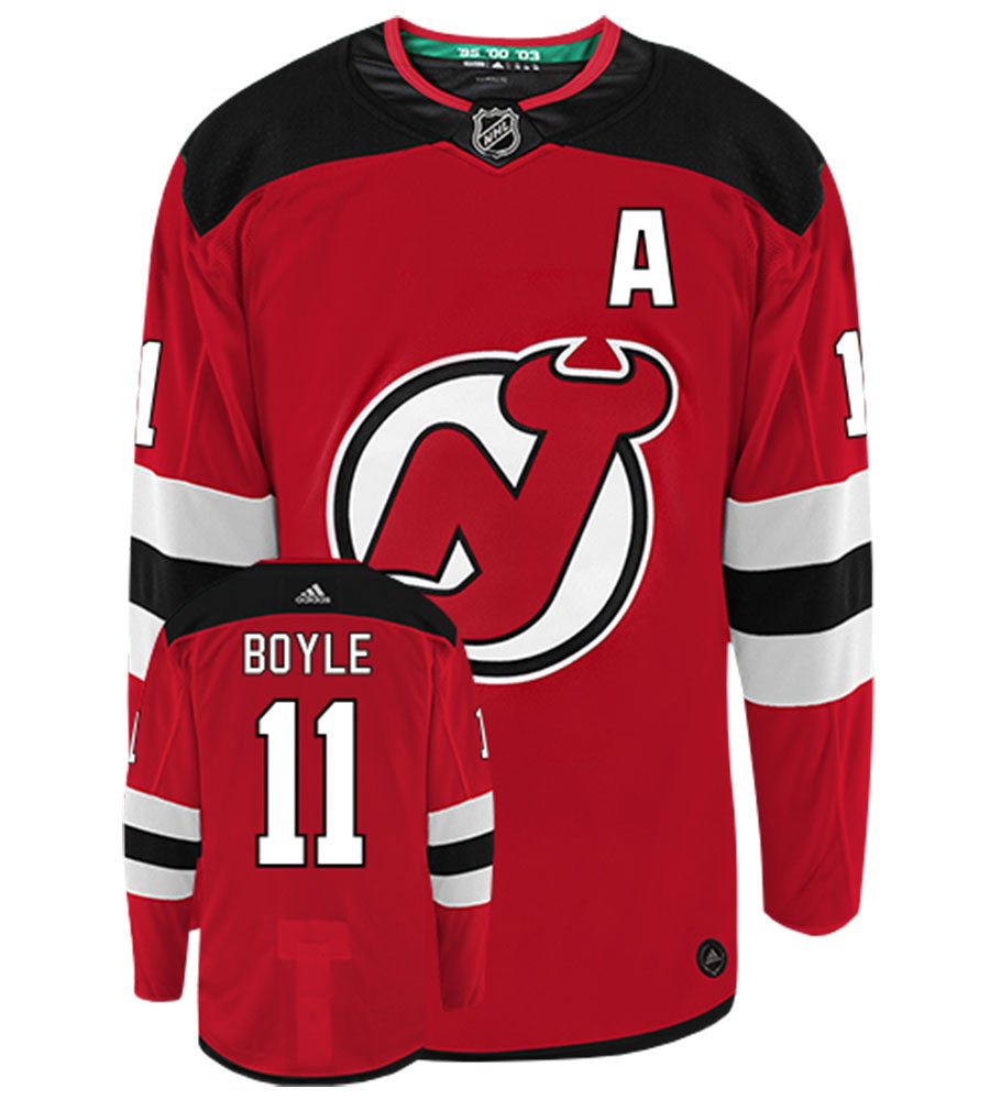 Brian Boyle New Jersey Devils Adidas Authentic Home NHL Hockey Jersey