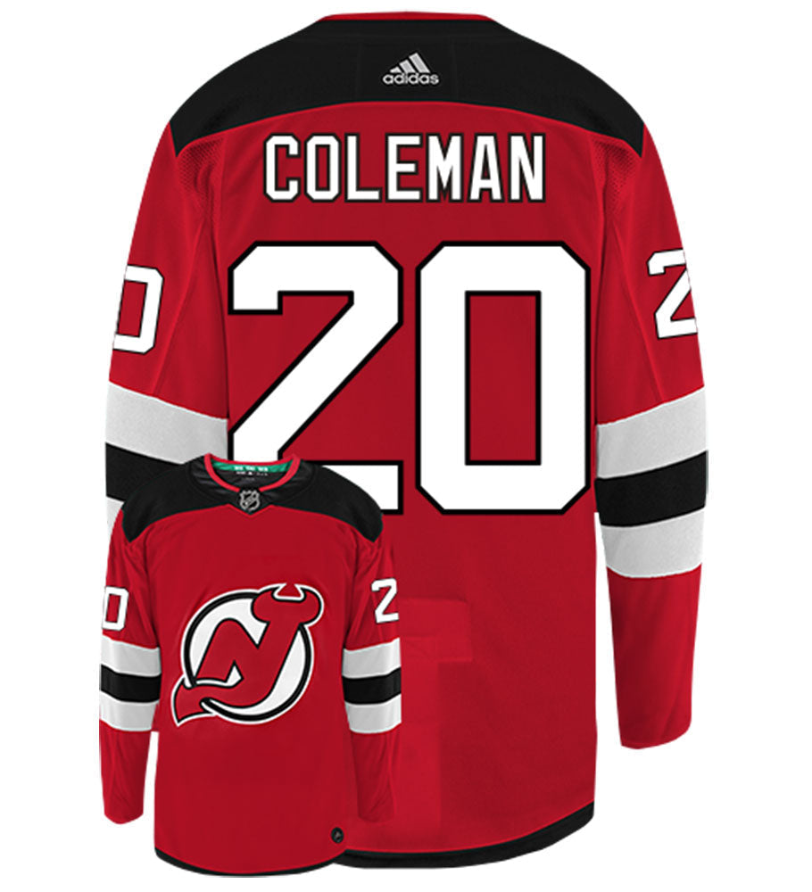 Blake Coleman New Jersey Devils Adidas Authentic Home NHL Hockey Jersey