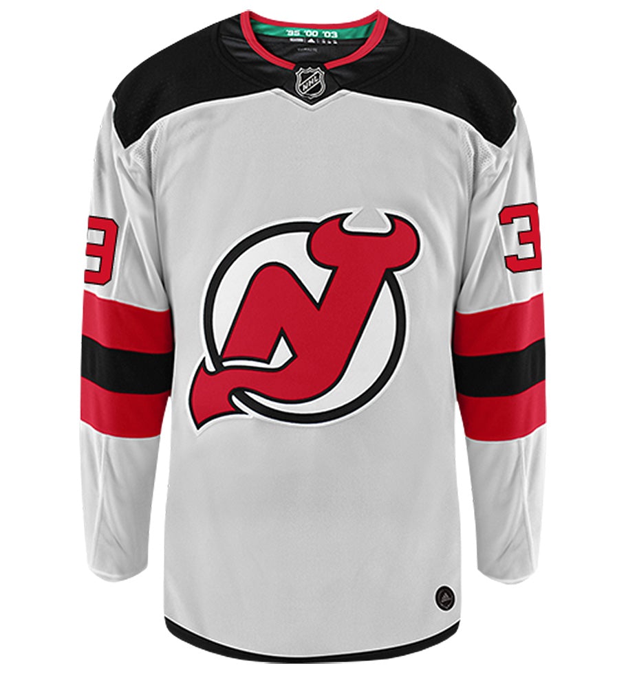 Brian Gibbons New Jersey Devils Adidas Authentic Away NHL Hockey Jersey