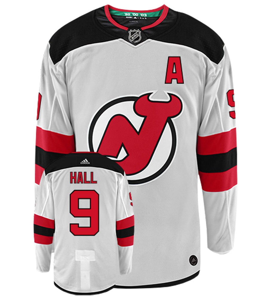 Taylor Hall New Jersey Devils Adidas Authentic Away NHL Hockey Jersey
