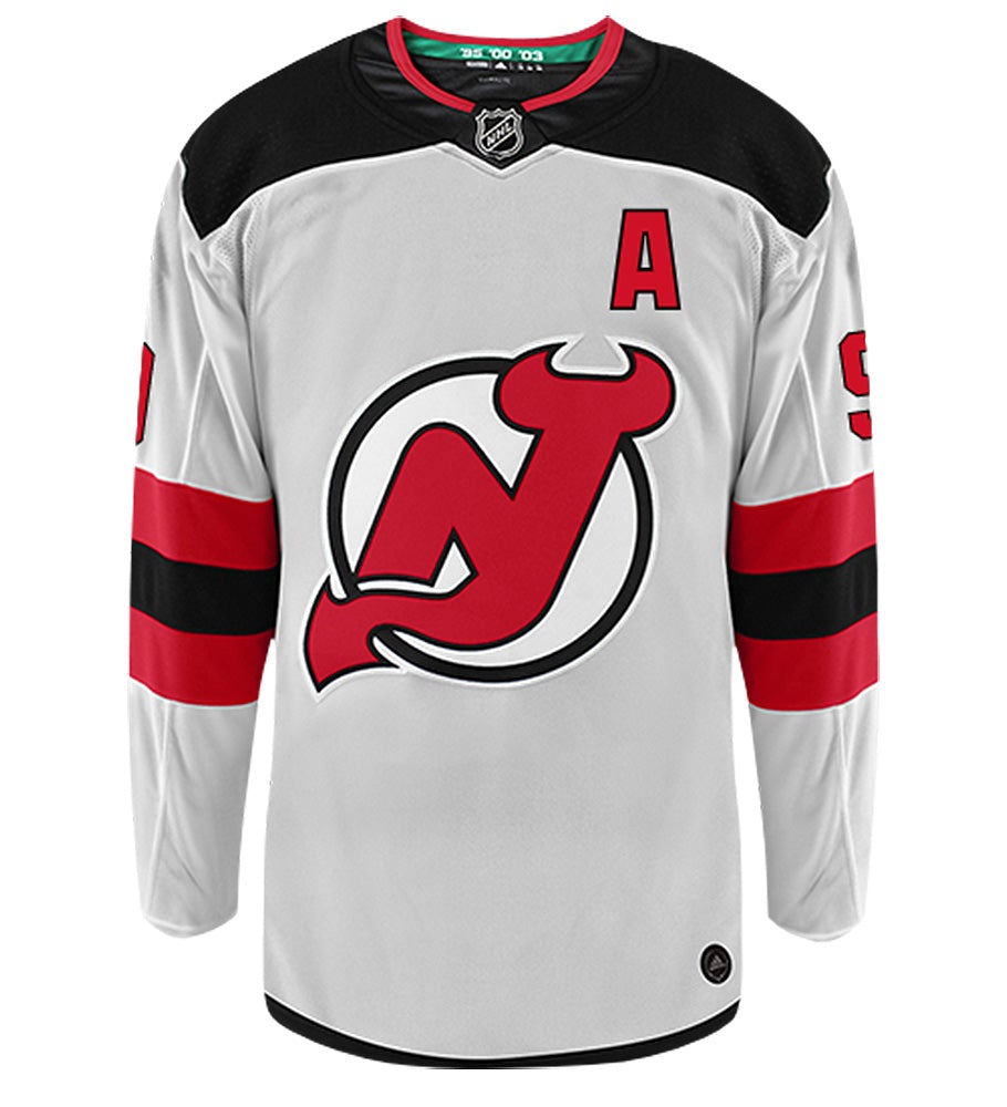 Taylor Hall New Jersey Devils Adidas Authentic Away NHL Hockey Jersey