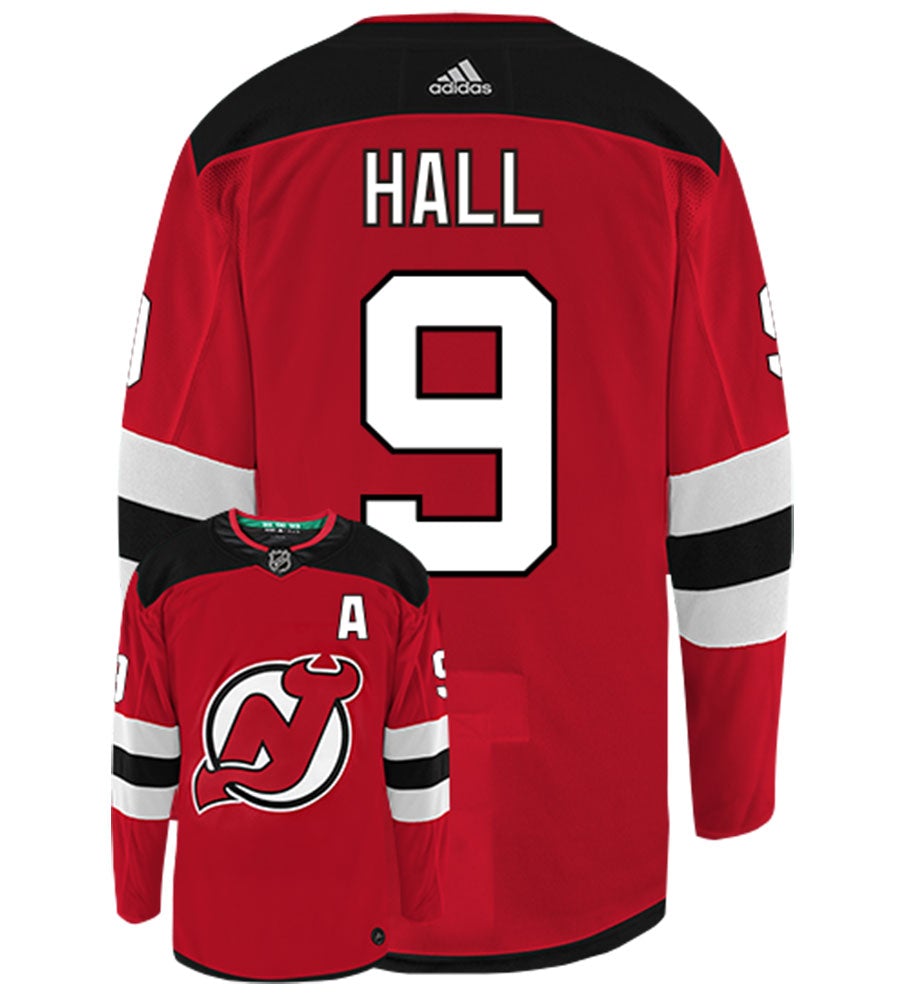Taylor Hall New Jersey Devils Adidas Authentic Home NHL Hockey Jersey