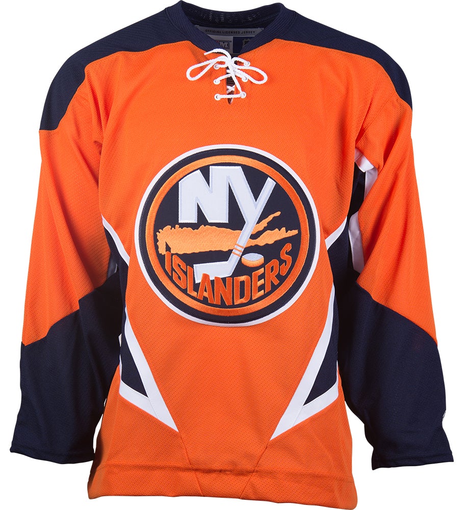 New York Islanders CCM Vintage 2003 Orange Replica NHL Hockey Jersey
