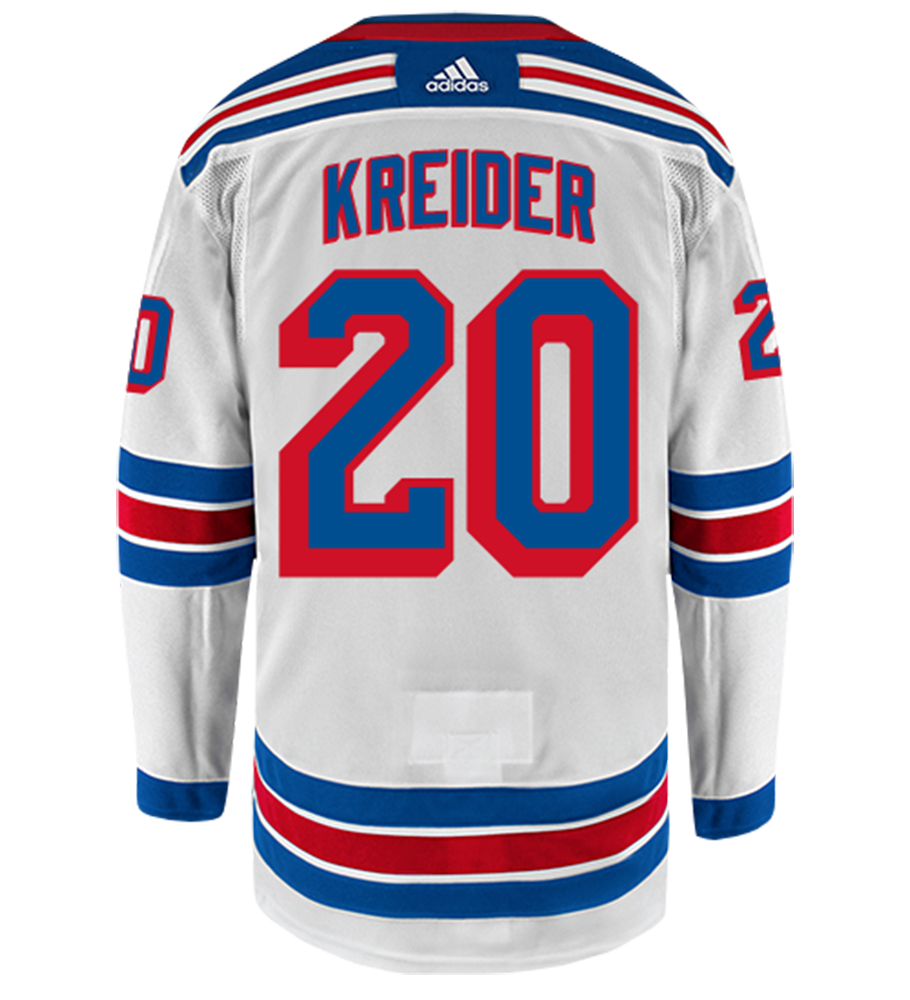 Chris Kreider New York Rangers Adidas Authentic Away NHL Hockey Jersey