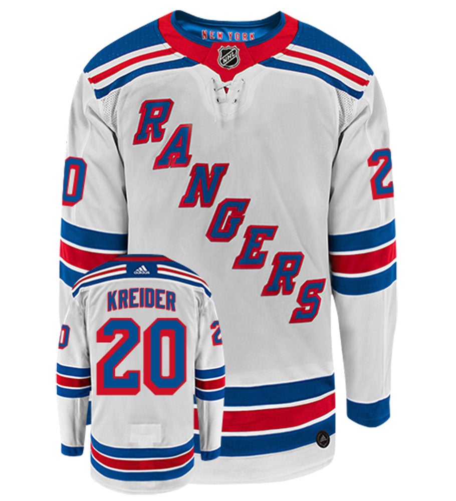 Chris Kreider New York Rangers Adidas Authentic Away NHL Hockey Jersey