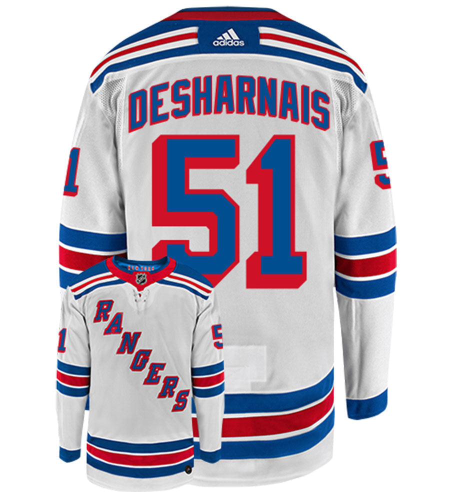 David Desharnais New York Rangers Adidas Authentic Away NHL Hockey Jersey