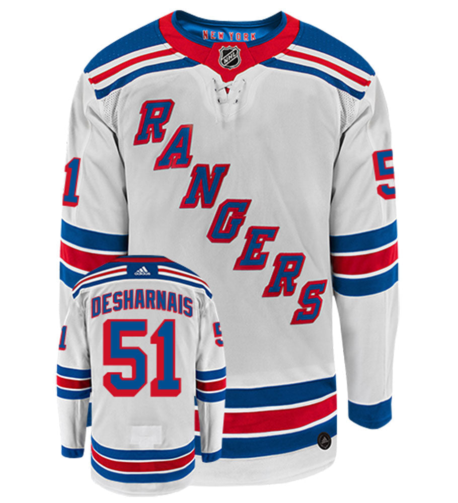 David Desharnais New York Rangers Adidas Authentic Away NHL Hockey Jersey