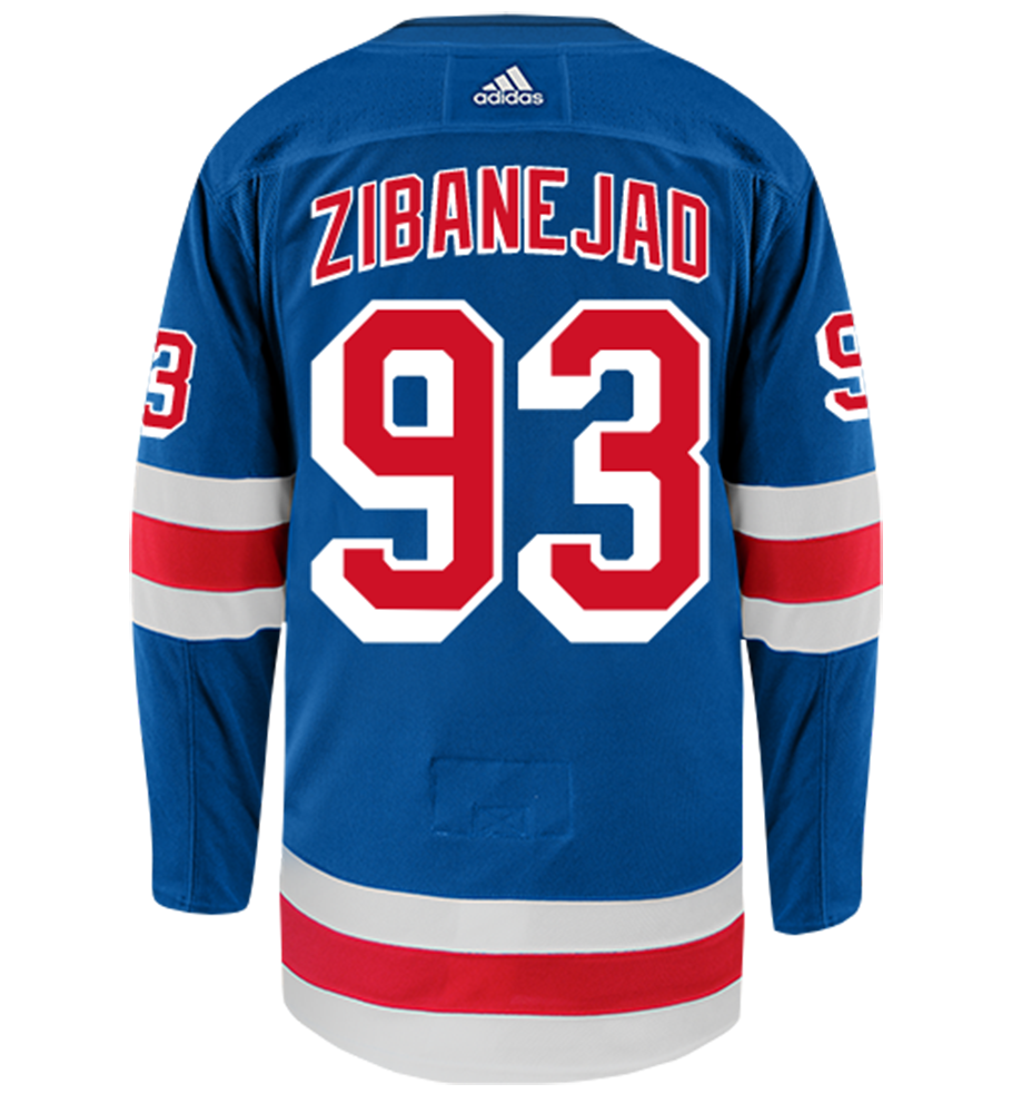 Mika Zibanejad New York Rangers Adidas Authentic Home NHL Hockey Jersey