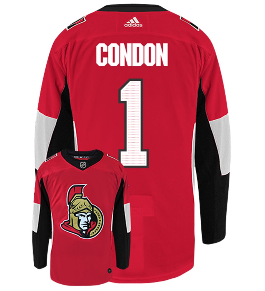 Mike Condon Ottawa Senators Adidas Authentic Home NHL Hockey Jersey