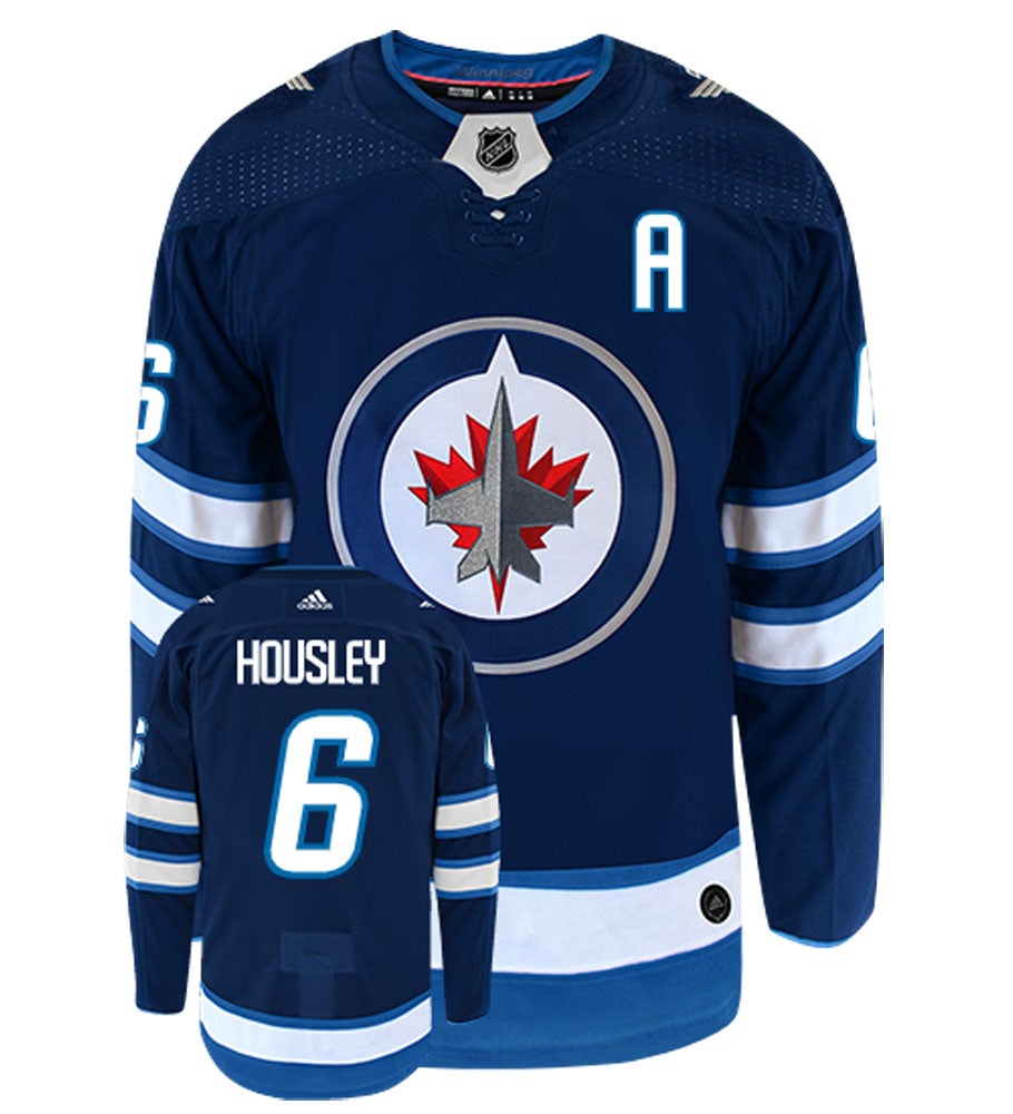 Phil Housley Winnipeg Jets Adidas Authentic Home NHL Vintage Hockey Jersey