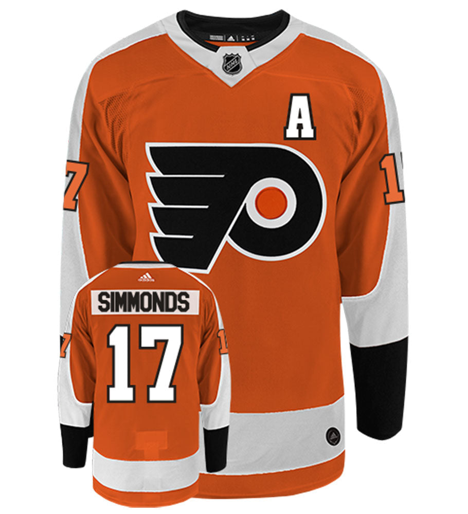 Wayne Simmonds Philadelphia Flyers Adidas Authentic Home NHL Hockey Jersey