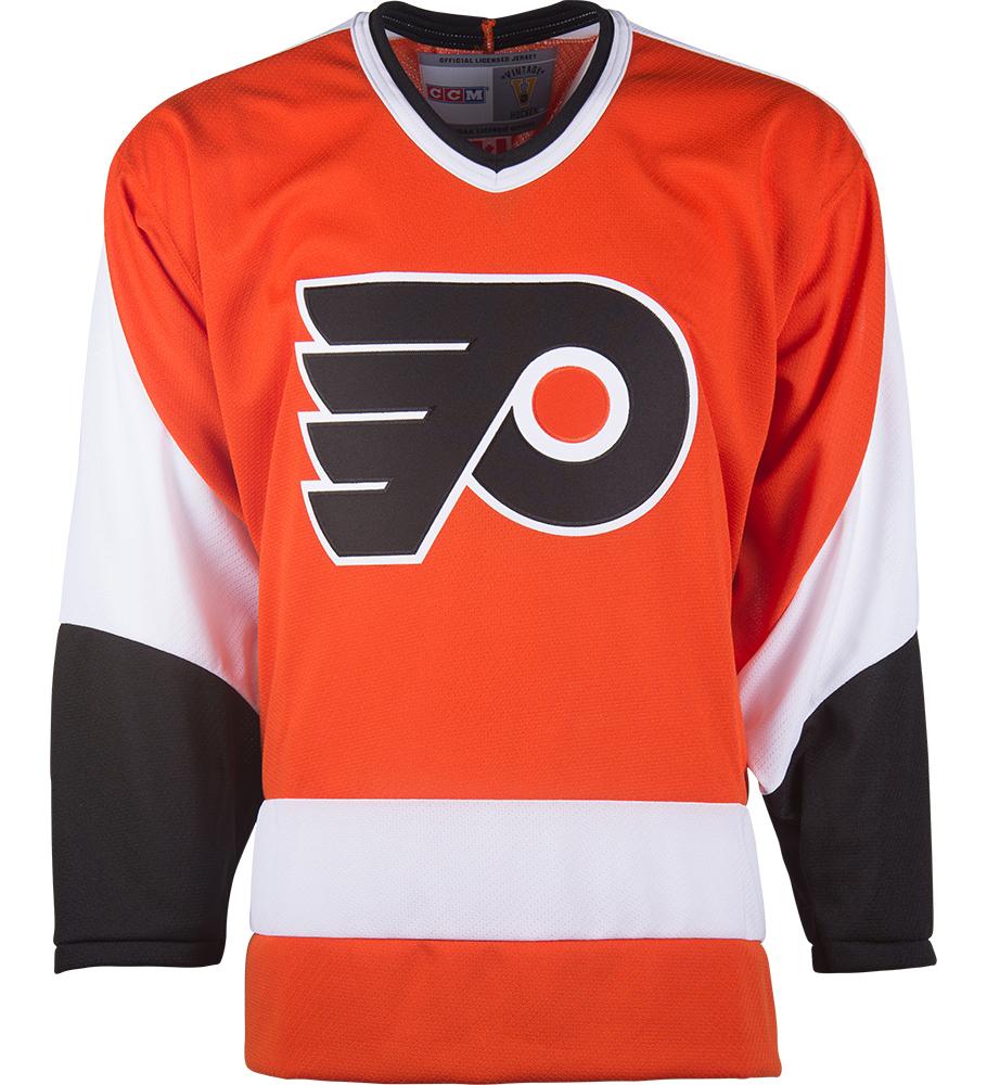 Philadelphia Flyers CCM Vintage 1974 Orange Replica NHL Hockey Jersey