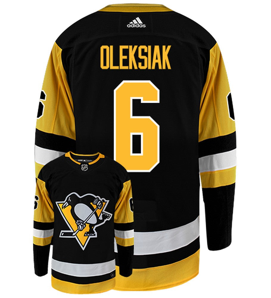 Jamie Oleksiak Pittsburgh Penguins Adidas Authentic Home NHL Jersey