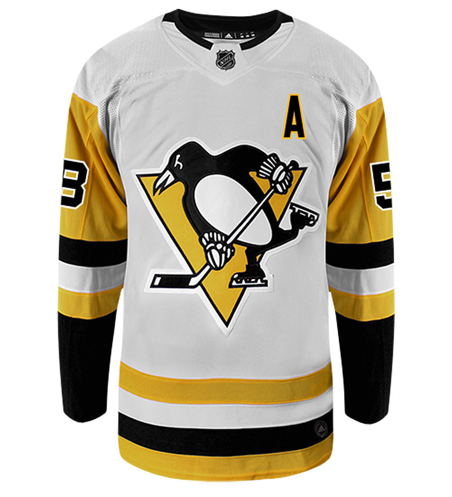 Kris Letang Pittsburgh Penguins Adidas Authentic Away NHL Hockey Jersey