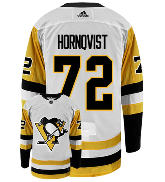 Adidas Pittsburgh Penguins No72 Patric Hornqvist White Road Authentic Stitched NHL Jersey