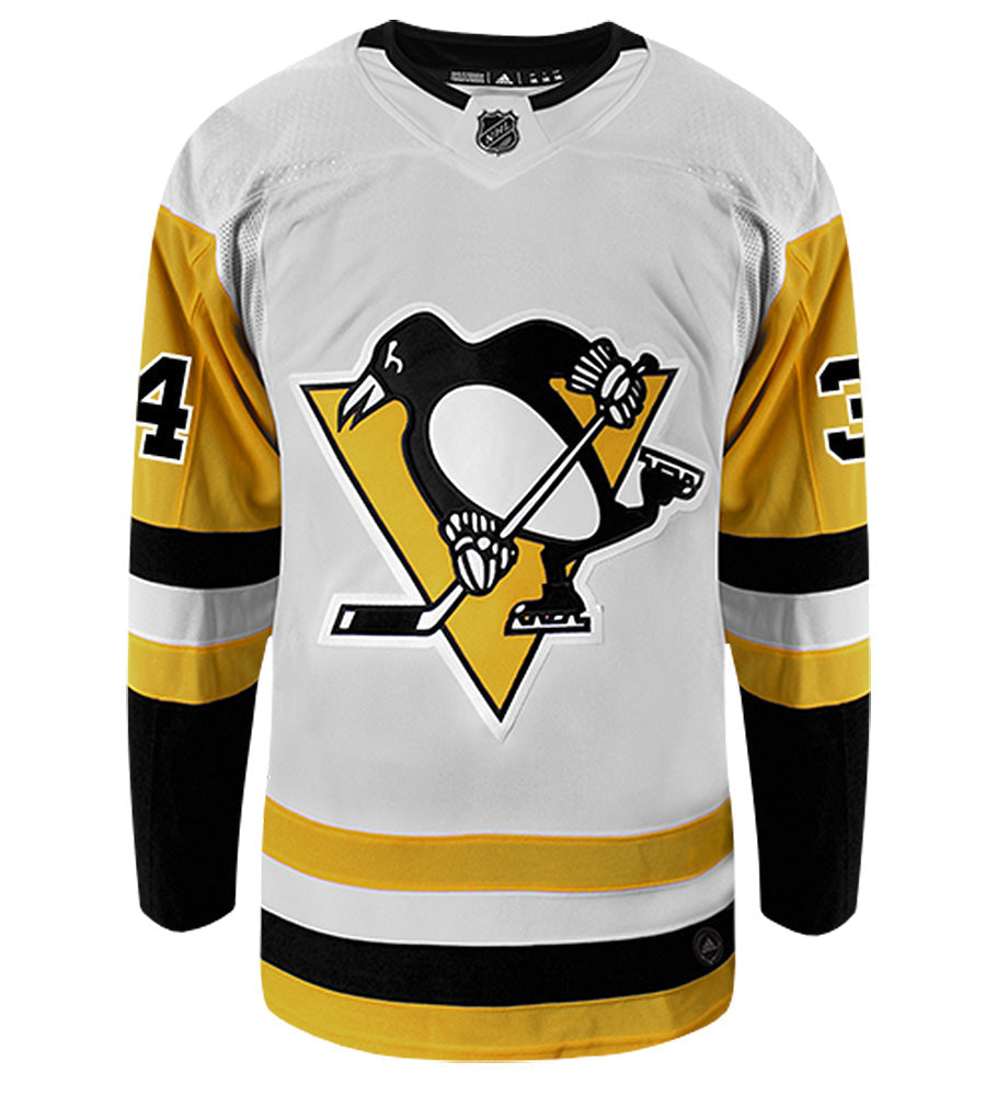 Tom Kuhnhackl Pittsburgh Penguins Adidas Authentic Away NHL Hockey Jersey