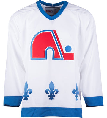 Quebec Nordiques CCM Vintage 1992 Air Force Blue Replica NHL Hockey Je