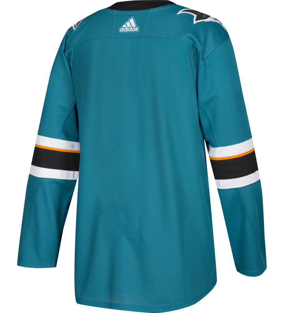 San Jose Sharks Adidas Authentic Home NHL Hockey Jersey