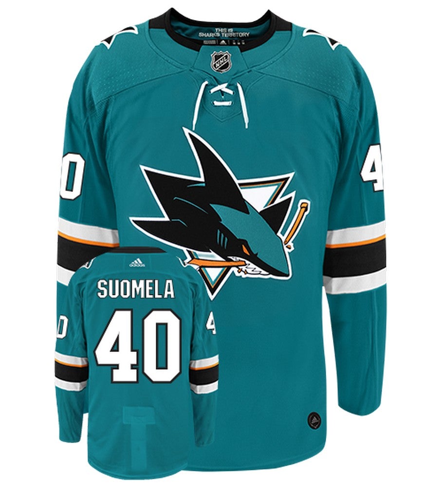 Antti Suomela San Jose Sharks Adidas Authentic Home NHL Jersey