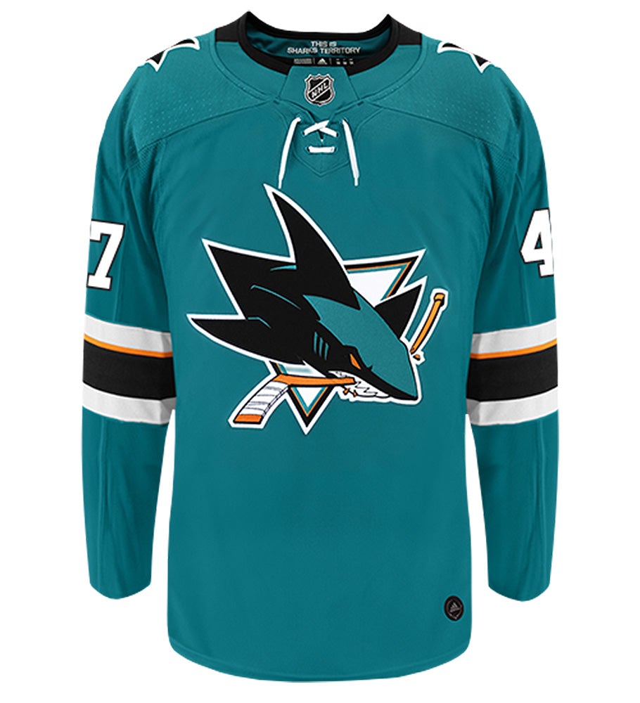 Joakim Ryan San Jose Sharks Adidas Authentic Home NHL Hockey Jersey