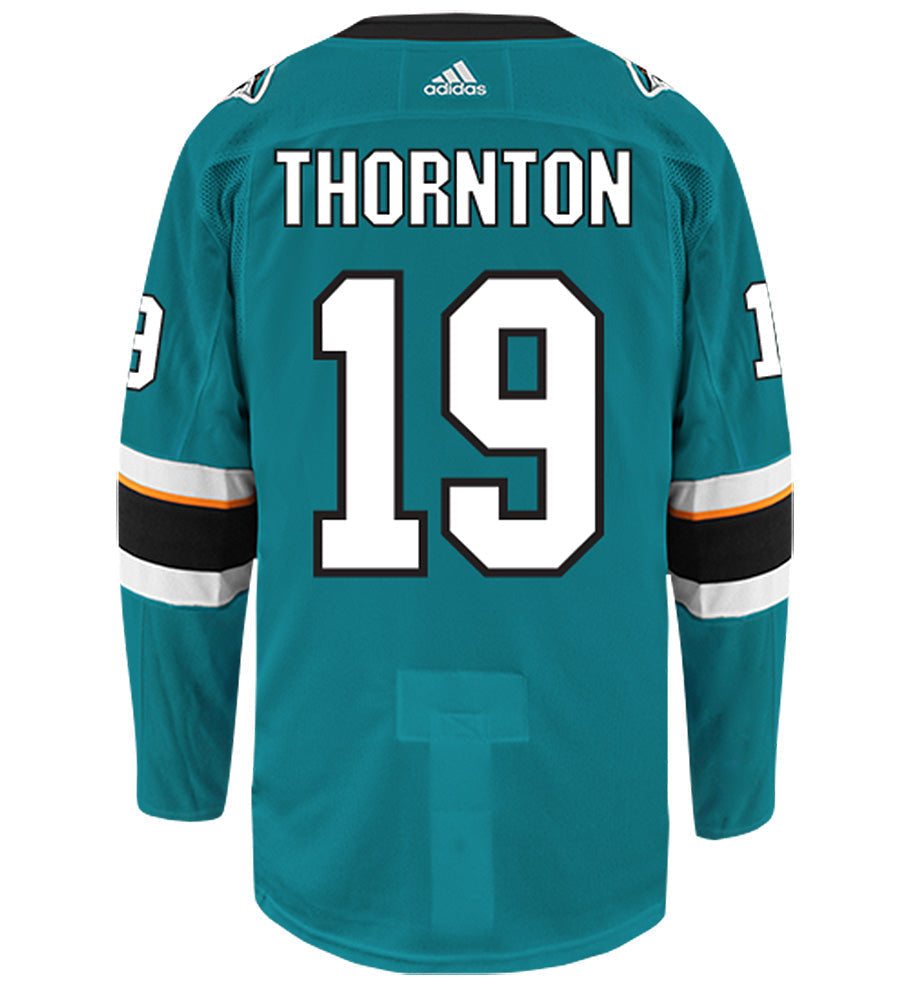 Joe Thornton San Jose Sharks Adidas Authentic Home NHL Hockey Jersey