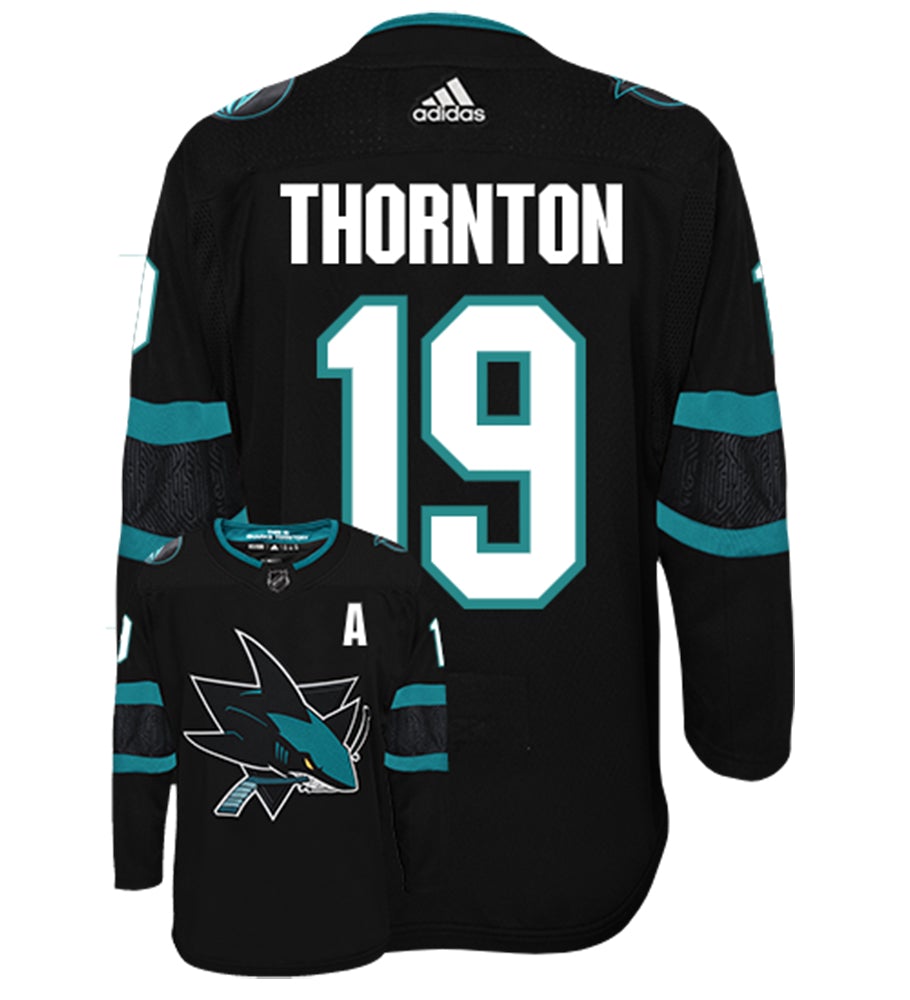 Joe Thornton San Jose Sharks Adidas Authentic Third Alternate NHL Hockey Jersey