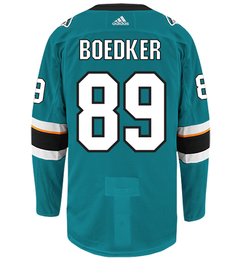 Mikkel Boedker San Jose Sharks Adidas Authentic Home NHL Hockey Jersey