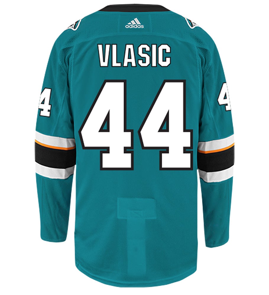 Marc-Edouard Vlasic San Jose Sharks Adidas Authentic Home NHL Hockey Jersey