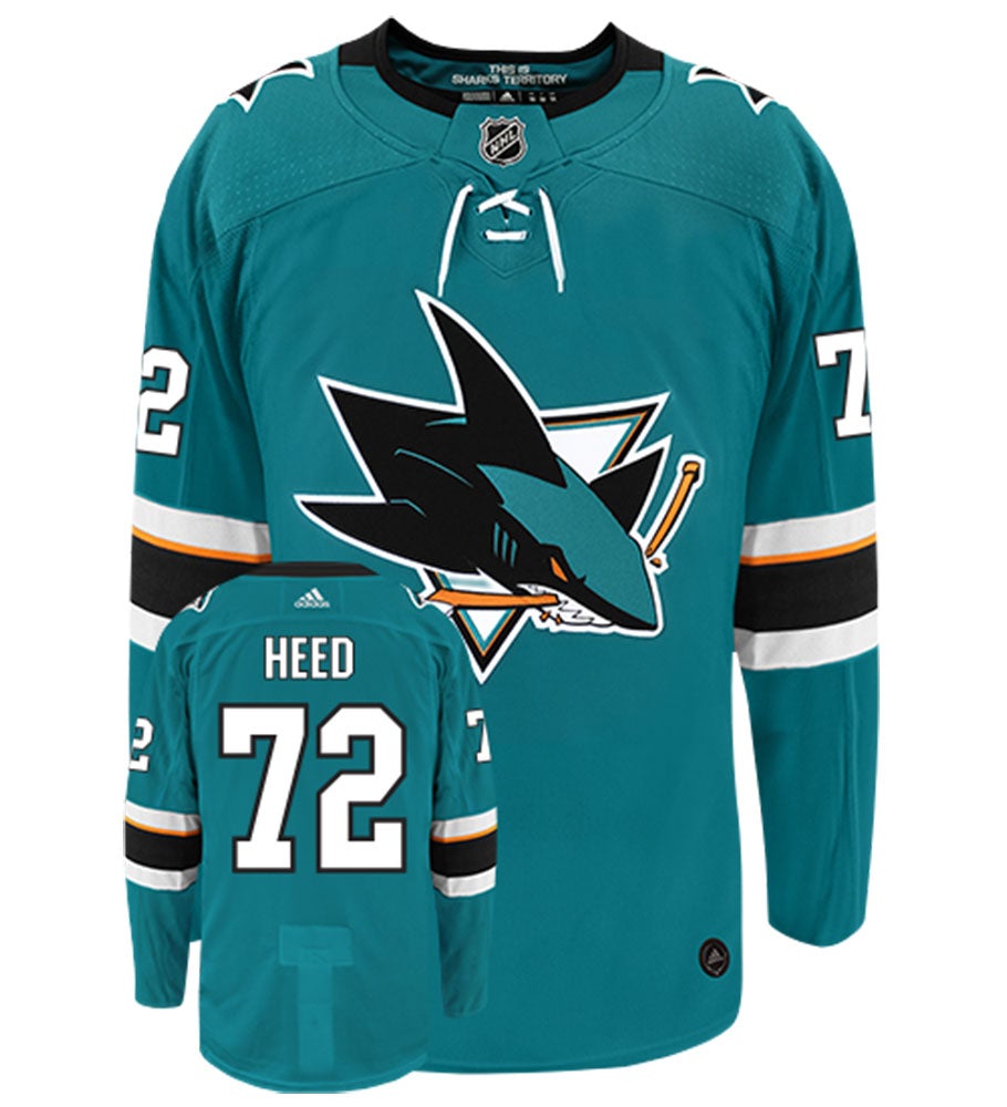 Tim Heed San Jose Sharks Adidas Authentic Home NHL Hockey Jersey