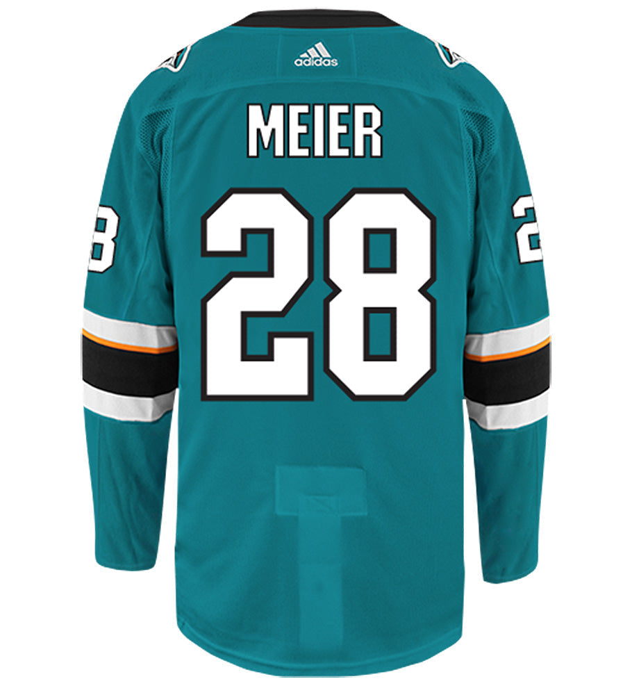 Timo Meier San Jose Sharks Adidas Authentic Home NHL Hockey Jersey