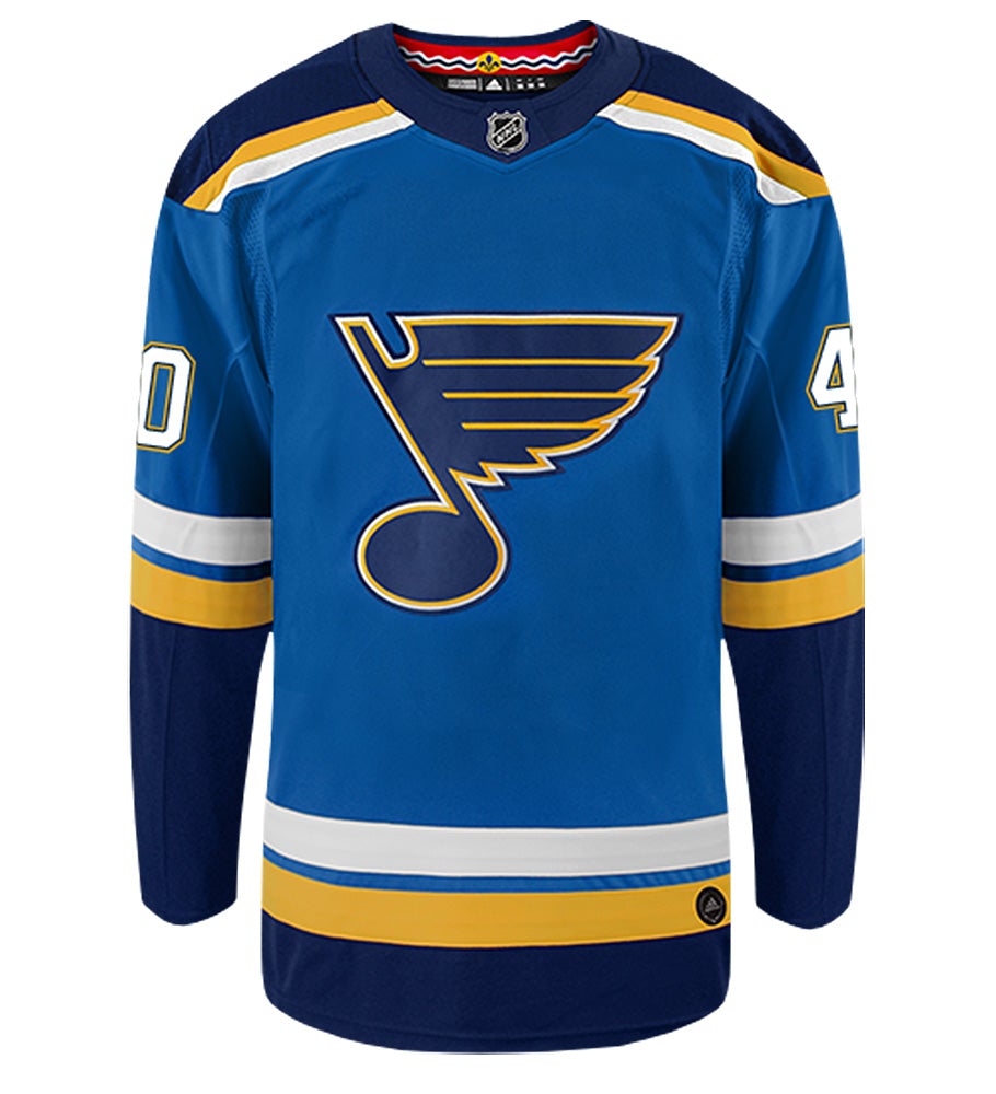 Carter Hutton St. Louis Blues Adidas Authentic Home NHL Hockey Jersey
