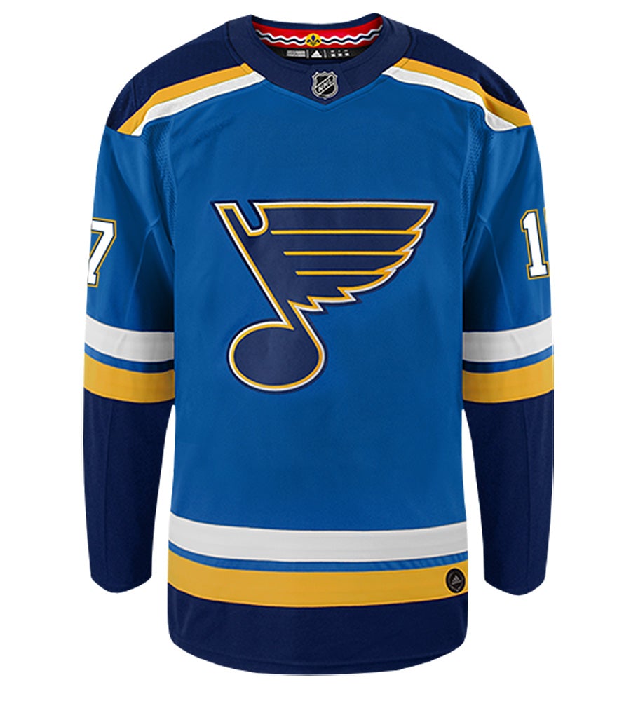 Jaden Schwartz St. Louis Blues Adidas Authentic Home NHL Hockey Jersey