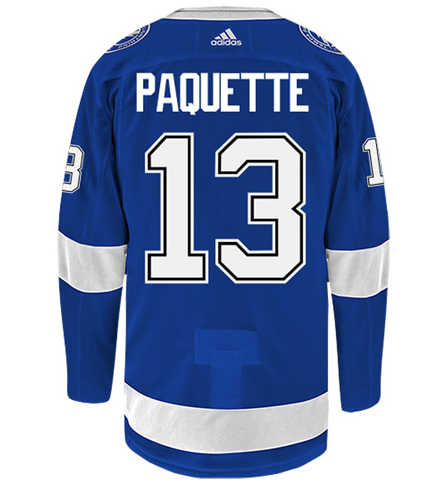 Cedric Paquette Tampa Bay Lightning Adidas Authentic Home NHL Hockey Jersey