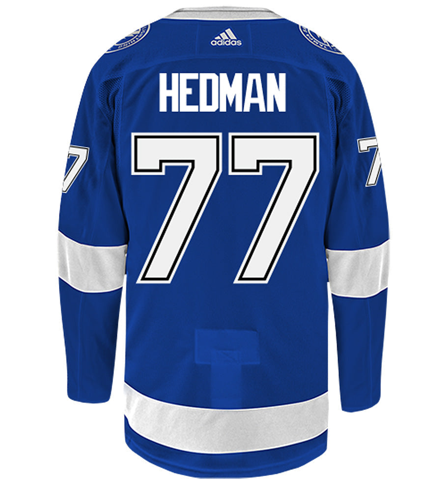 Victor Hedman Tampa Bay Lightning Adidas Authentic Home NHL Hockey Jersey