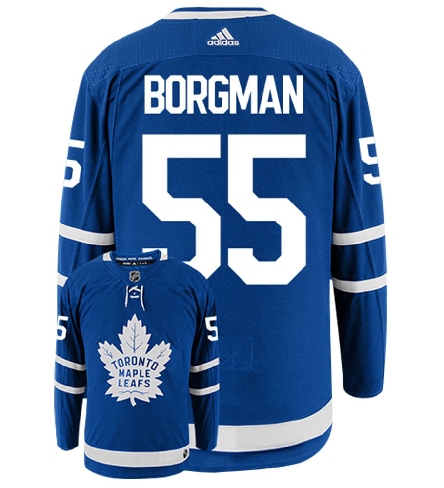 Andreas Borgman Toronto Maple Leafs Adidas Authentic Home NHL Hockey Jersey