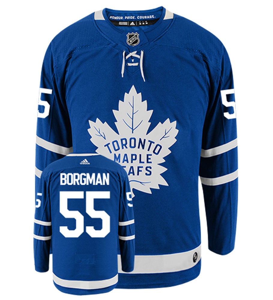 Andreas Borgman Toronto Maple Leafs Adidas Authentic Home NHL Hockey Jersey