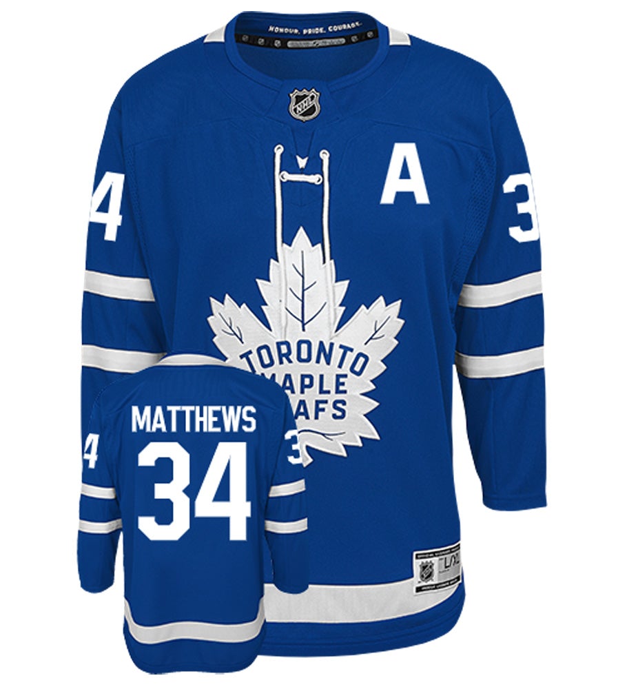 Auston Matthews Toronto Maple Leafs Youth Home NHL Replica Hockey Jersey