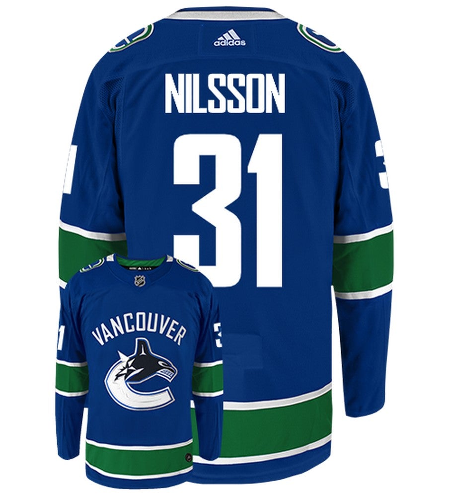 Anders Nilsson Vancouver Canucks Adidas Authentic Home NHL Jersey