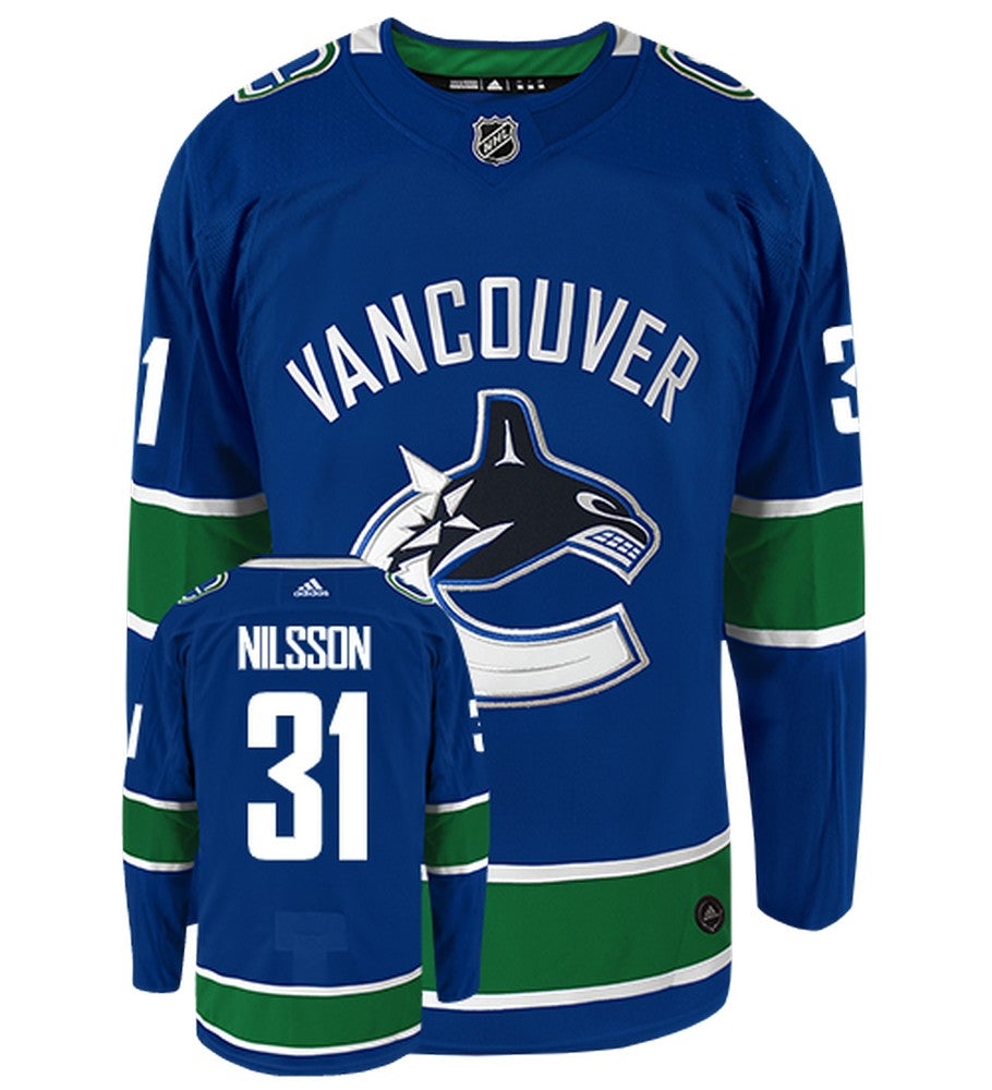 Anders Nilsson Vancouver Canucks Adidas Authentic Home NHL Jersey