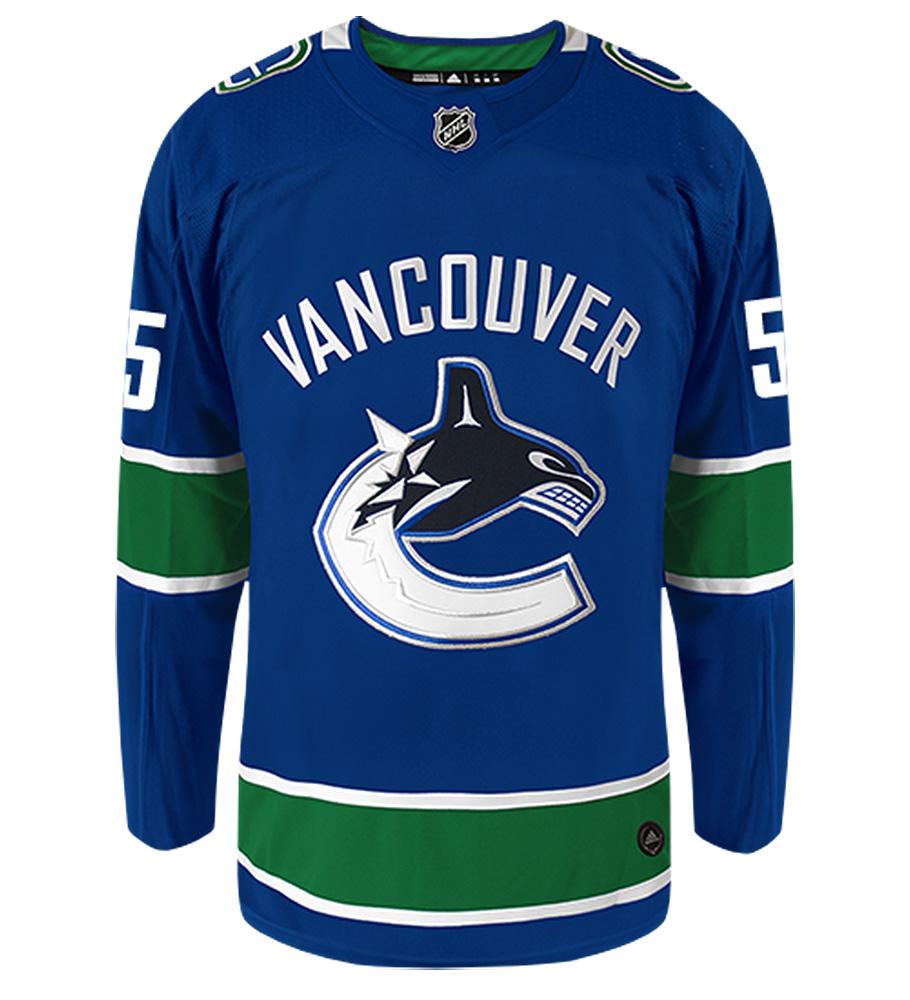 Alex Biega Vancouver Canucks Adidas Authentic Home NHL Hockey Jersey