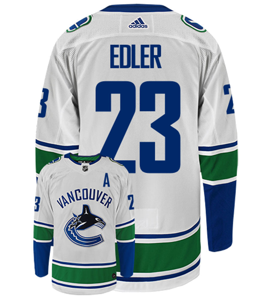 Alexander Edler Vancouver Canucks Adidas Authentic Away NHL Hockey Jersey
