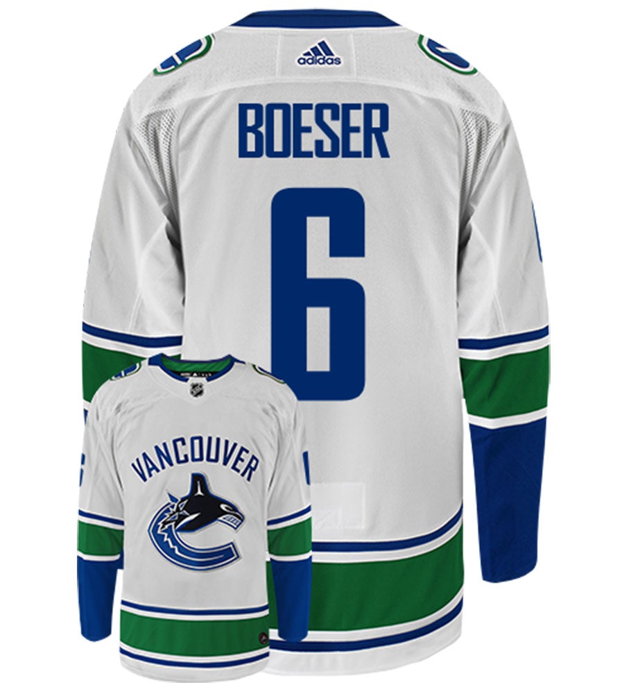 Brock Boeser Vancouver Canucks Adidas Authentic Away NHL Hockey Jersey