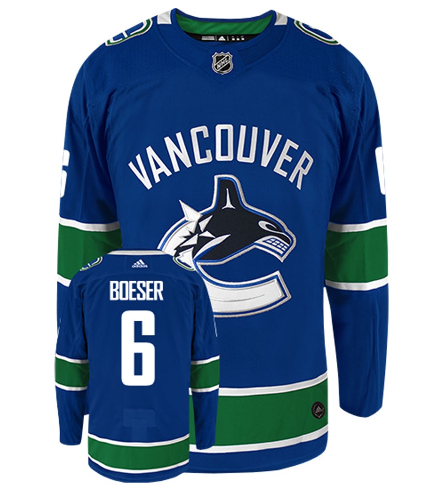 Brock Boeser Vancouver Canucks Adidas Authentic Home NHL Hockey Jersey