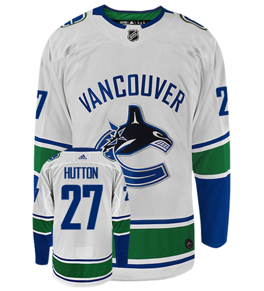 Ben Hutton Vancouver Canucks Adidas Authentic Away NHL Hockey Jersey