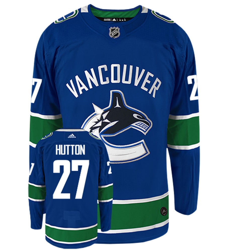 Adidas Vancouver Canucks No27 Ben Hutton Black_1 Authentic Classic Stitched NHL Jersey