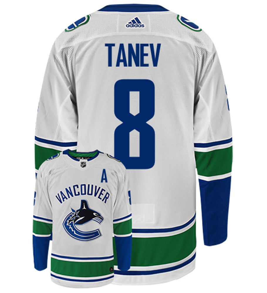 Christopher Tanev Vancouver Canucks Adidas Authentic Away NHL Hockey Jersey