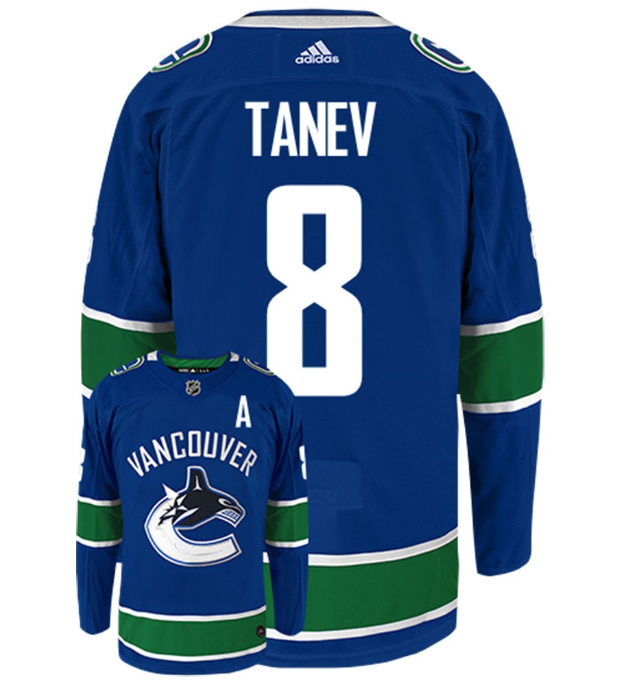 Christopher Tanev Vancouver Canucks Adidas Authentic Home NHL Hockey Jersey