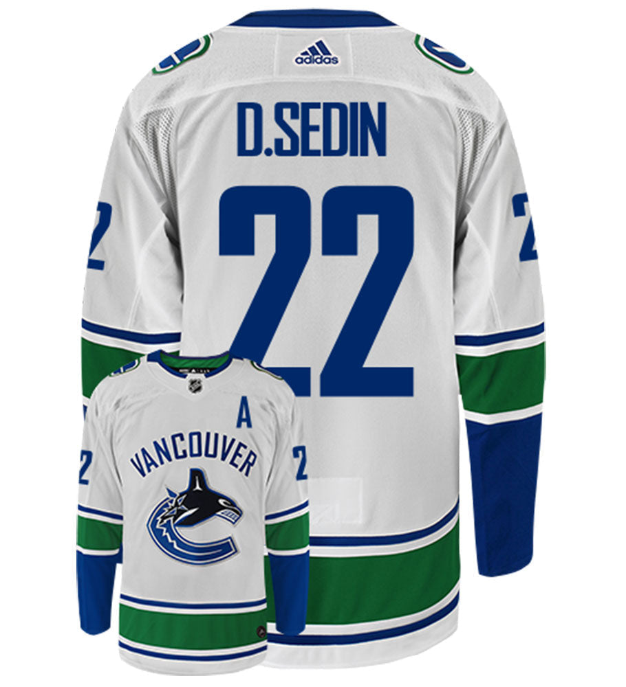 Daniel Sedin Vancouver Canucks Adidas Authentic Away NHL Hockey Jersey